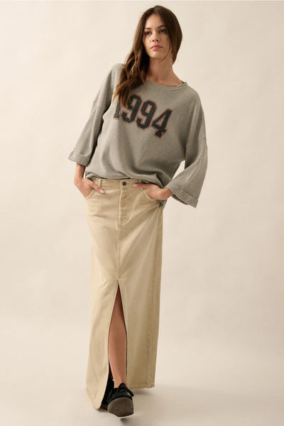 1994 Waffle-Knit Thermal Graphic Tee