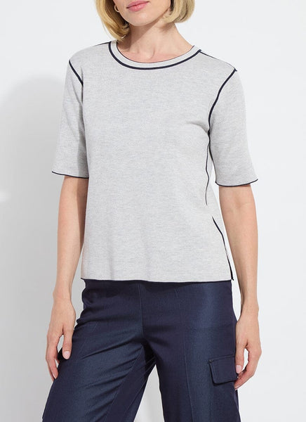 Odessa Reversible Knit Short Slv Tee