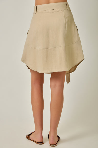 CARGO BELTED SKIRT