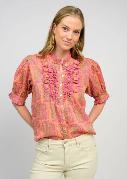 Eyelet Ruffled Shirt