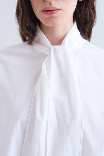 Bow White-Front Blouse