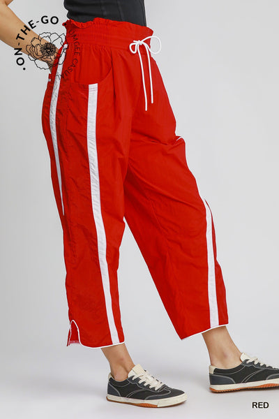 Cropped Windbreaker Pants