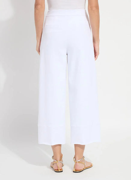 Dion Sailor Crop Palazzo Denim (25" Inseam)