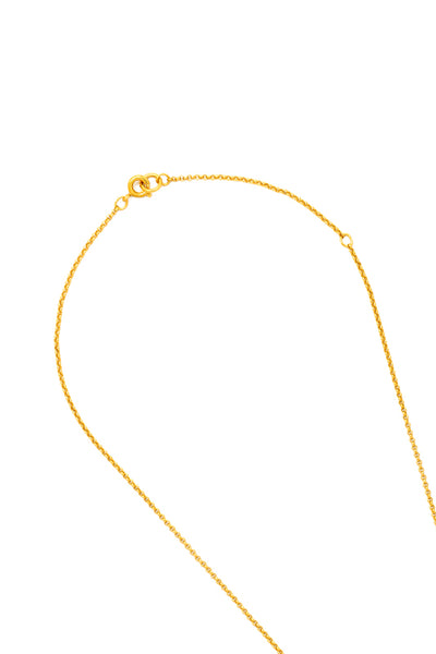 86400 FORTUNE BUOY NECKLACE ON BRAIDED CHAIN