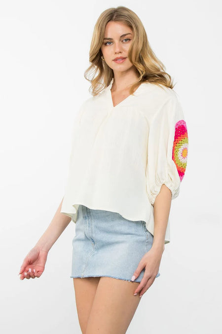 CLARICE CHAMBRAY BUTTON TANK