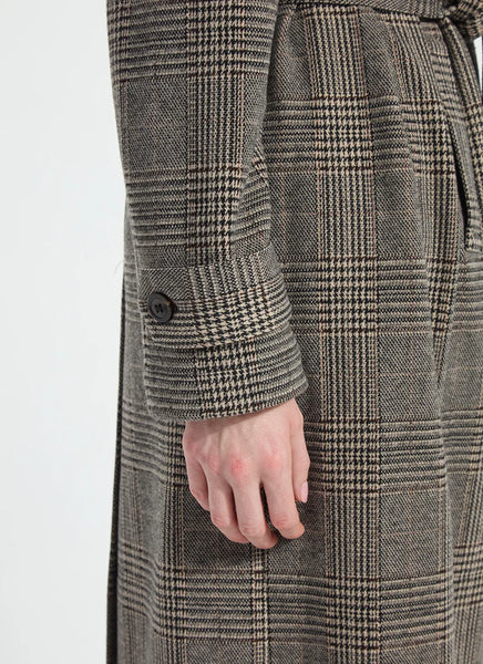 Marla Brushed Ponte Belted Trench Coat