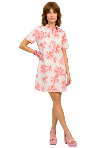 Flower Swing Shirt Dress