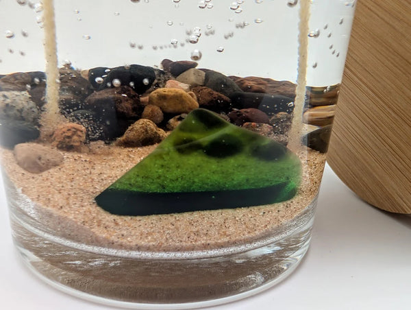 Great Lakes Beach Glass Gel Candle