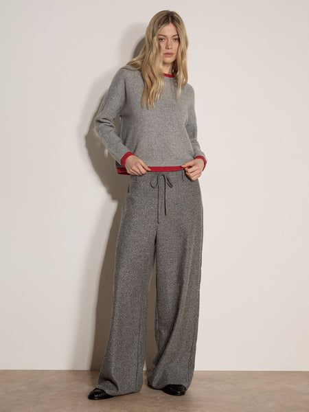 Contrast Color Layered Oversized Jumper