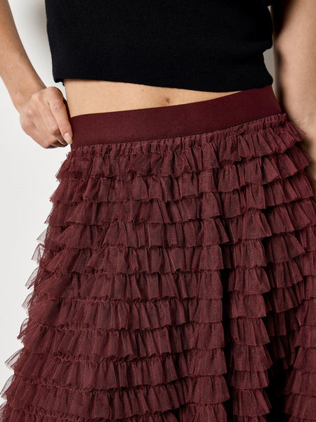 Multi Tiered Tulle Maxi Skirt
