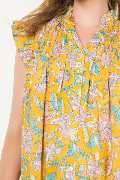 Button Up Floral Top