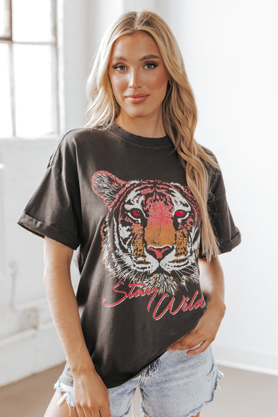 Stay Wild Tiger Tee – Lola May's