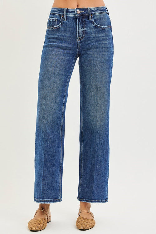 TUMMY CONTROL ANKLE STRAIGHT WITH CREASE LINE DETAILED