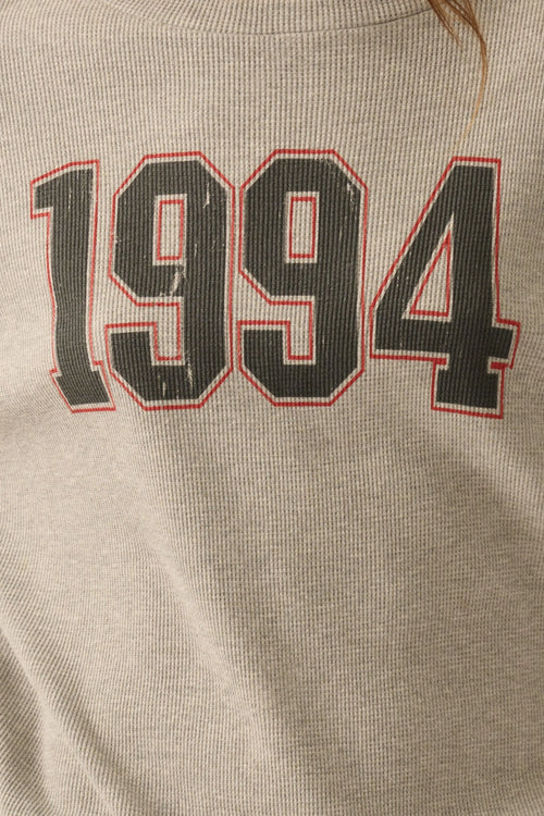 1994 Waffle-Knit Thermal Graphic Tee