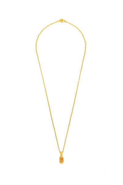 86400 FORTUNE BUOY NECKLACE ON BRAIDED CHAIN
