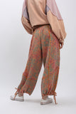 Floral Print Washed Harem Pants