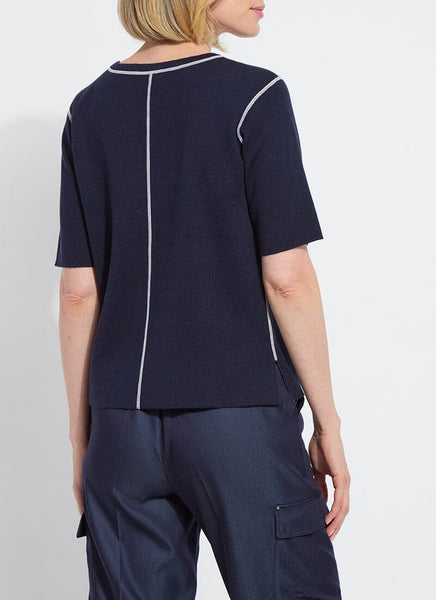 Odessa Reversible Knit Short Slv Tee