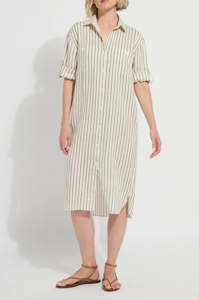 Juniper Linen Tunic Shirt Dress