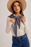 Handkerchief Motif Triangle Scarf