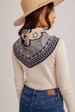 Handkerchief Motif Triangle Scarf
