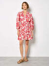 Boho Painterly Sarsa Print Dress