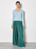 Ribbed Scallop Basic Cardigan