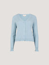 Ribbed Scallop Basic Cardigan