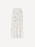 Paisley Embroidered Linen Tier Skirt
