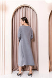 Sammy Knitted Dress with Pleated Chiffon