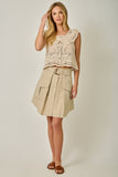 CARGO BELTED SKIRT