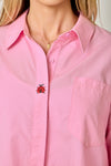 LADYBUG BUTTON DOWN SHIRT