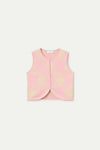 Pink Plaid Knit Vest