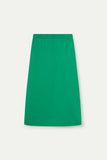 Green Knit Midi Skirt