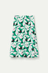 Hosta Print Midi Skirt