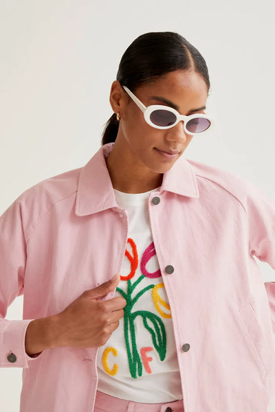 100% Cotton Pink Jacket