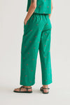 Trousers with Green Cherries Print