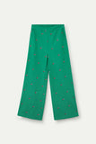 Trousers with Green Cherries Print
