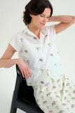 Elephant and Palm Tree Print Blouse