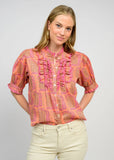 Eyelet Ruffled Shirt