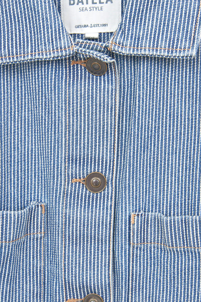 Striped Denim Jacket