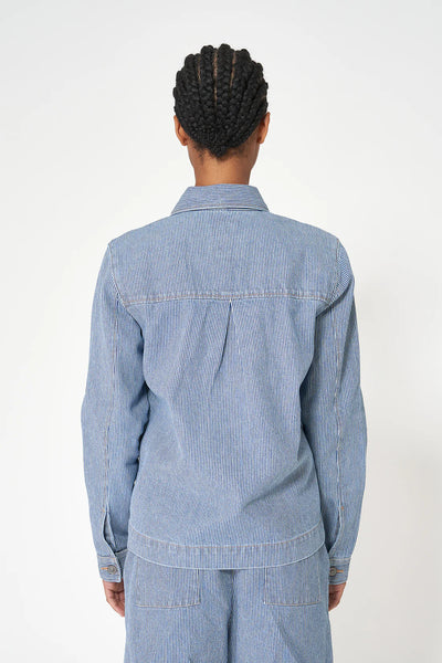 Striped Denim Jacket