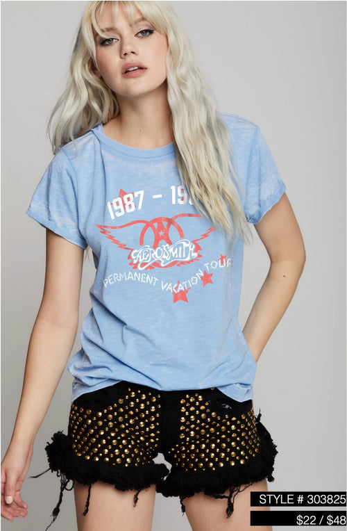 1987-88 Aerosmith Burn Out Tee