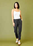 Becca Diagonal Button Joggers