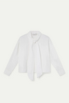 Bow White-Front Blouse