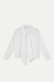 Bow White-Front Blouse