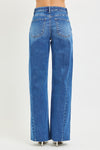 SLOUCHY BAGGY JEANS WITH WAISTBAND DRAWSTRING AND SIDE CONTRAST