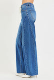 SLOUCHY BAGGY JEANS WITH WAISTBAND DRAWSTRING AND SIDE CONTRAST