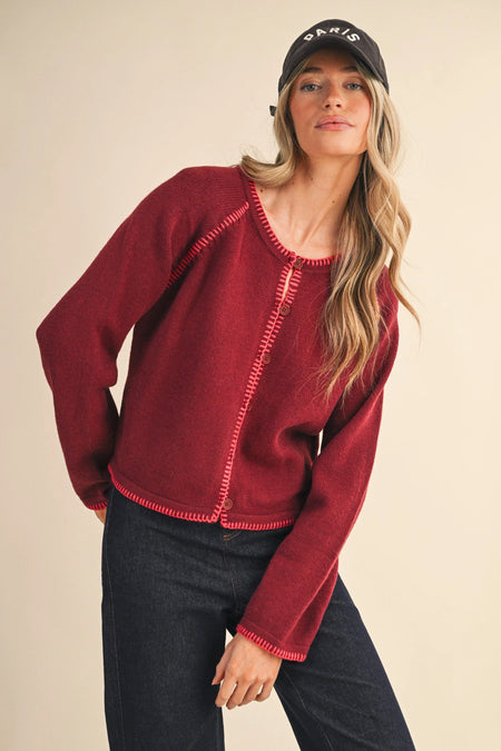 Knit Sweater Printed Number Graphic On Front