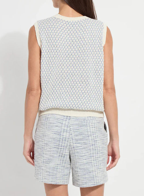 Claire Textured Mesh Sweater Shell