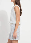 Claire Textured Mesh Sweater Shell
